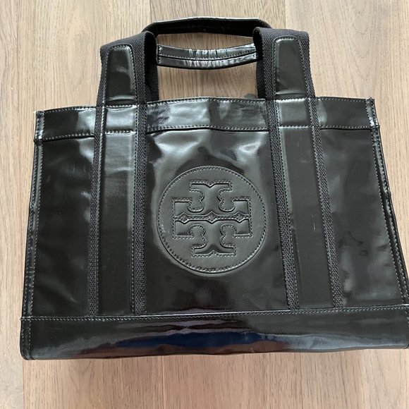 Tory Burch Handbags - Tory Burch patent black leather tote bag